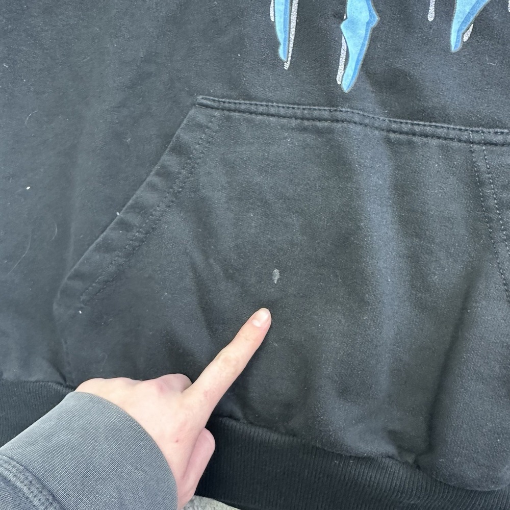 Vtg Y2K 2000s Monster Energy Drink Logo Pullover Hoodie Mens Large Sleeve Print - Picture 7 of 10